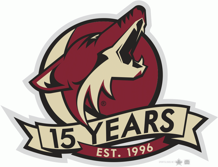 Phoenix Coyotes 2012 Anniversary Logo iron on heat transfer